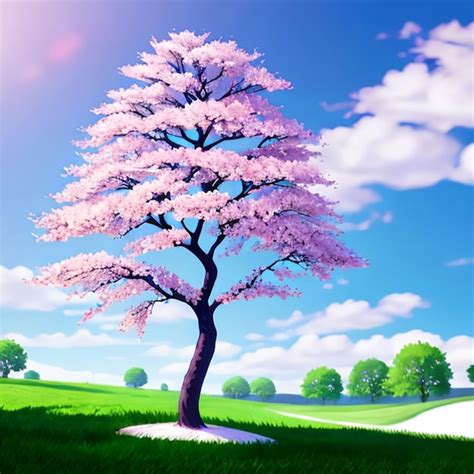 Premium Photo Sakura Tree Model Idea For Game