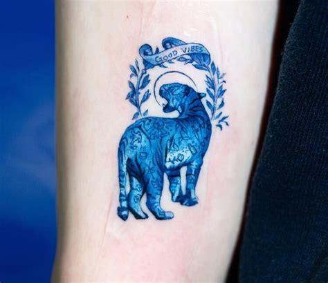 Blue Tiger Tattoo By Qtattoo Lee Photo 31988