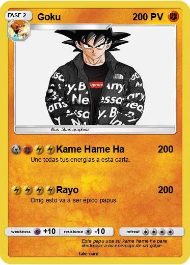 Pok Mon Goku Kame Hame Ha Mi Carta Pok Mon