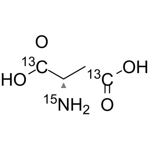 L Aspartic Acid 1 4 13C2 15N CAS 2483830 03 9 Chemsrc