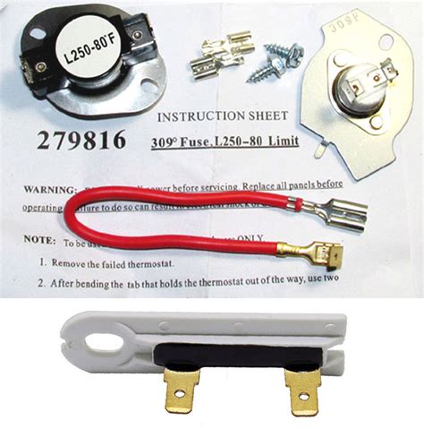 Medc215ew1 Maytag Dryer Thermostat Cut Off And Thermal Fuse Kit