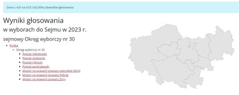 Wyniki Wyborów 2023 W Okręgu 30 Tak Głosowano W Rybniku Jastrzębiu Żorach Mikołowie