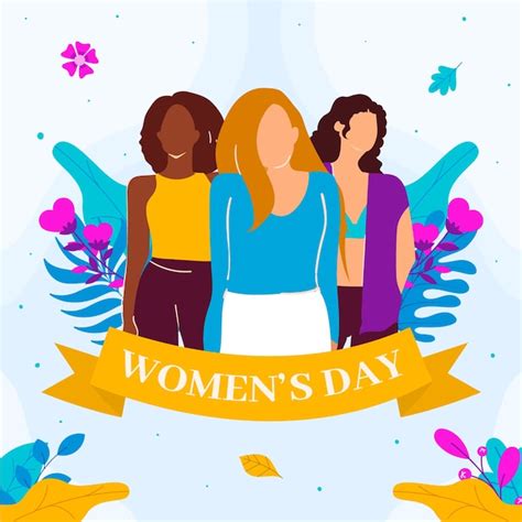 Premium Vector Flat Women S Day Celebration Illustration