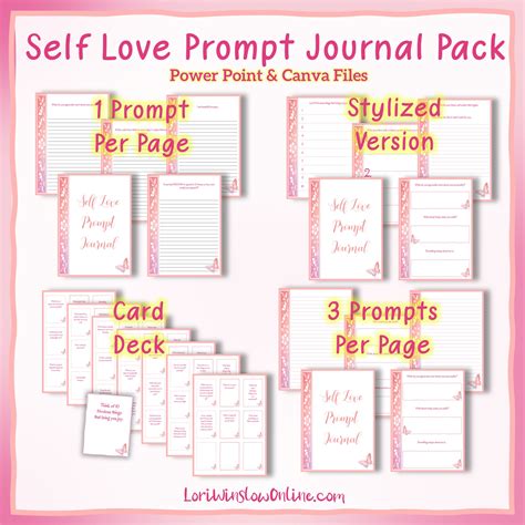 Self Love Prompt Journal Plr Pack Lori Winslow