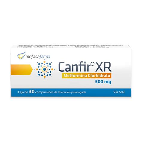 Canfir Xr 500mg X 30 Comprimidos Siman El Salvador