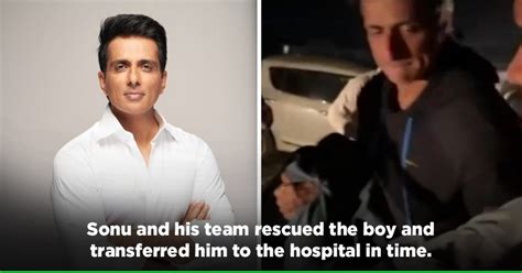 Sonu Sood Rescues A 19 Year Old Boy After A Car Crash Saves His Life By Taking Him To Hospital