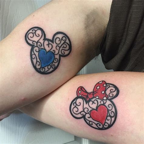 100 Disney Couple Tattoos That Prove Fairy Tales Are Real Up Tattoos