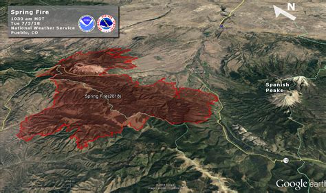 Colorado Spring Creek Fire Map Map