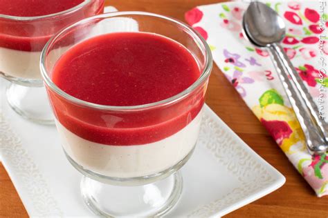 Panna Cotta With Raspberry Coulis For The Love Of Cooking