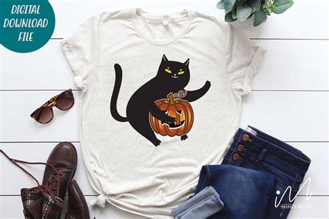 Halloween cat with pumpkin svg, Pumpkin svg, Halloween pumpkin svg ...