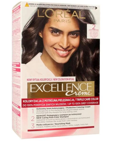 LOREAL EXCELLENCE CREME KREM KOLORYZUJĄCY NR2 BARDZO CIEMNY BRĄZ