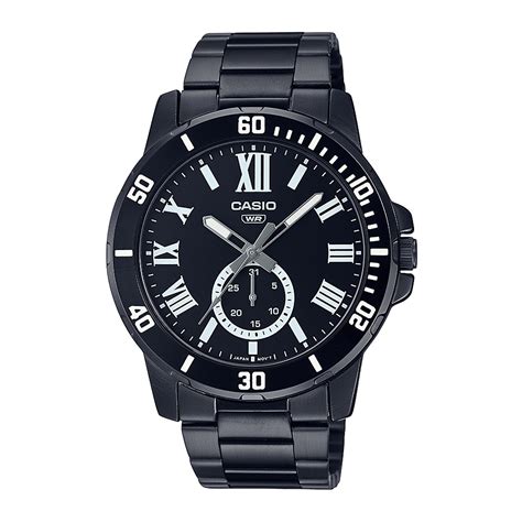 Reloj CASIO MTP VD200B 1B Acero Hombre Negro Btime