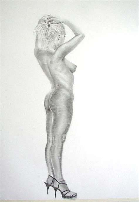 Nude Pencil Drawing Original Pencil Drawing Female S Etsy The Best