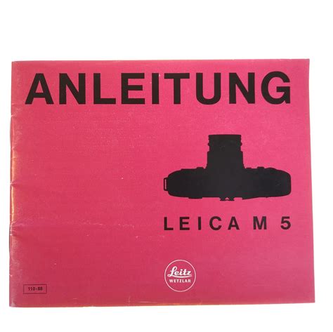 Leica M5 Instruction Manual (German). – Camera Traders