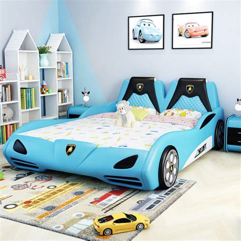 These Adult Race Car Beds Can Fit Queen & King Size Mattresses