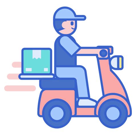 Delivery Boy Flaticons Lineal Color Icon