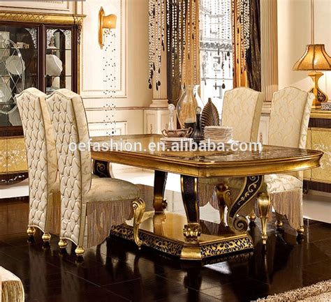 Oe Fashion Custom Luxury Dining Room Set 8 Seats 22m Wooden Carved