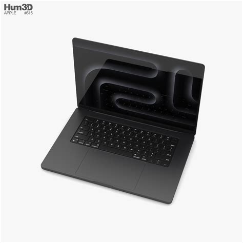 Apple MacBook Pro 2024 16 inch Space Black 3D model - Download Laptop ...