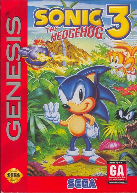 Sonic The Hedgehog 3 1994 Genesis Box Cover Art MobyGames