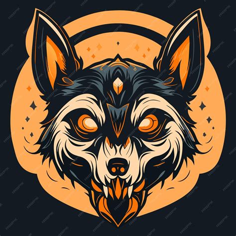 Premium Vector Wolf Skull Digital Vector Series