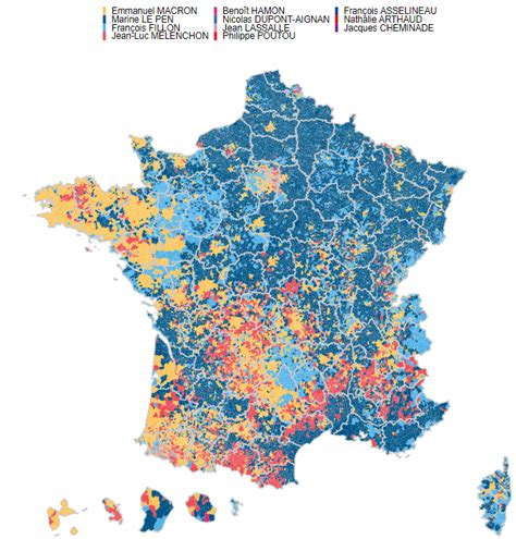 Quelles Cartes Pour Visualiser Le 1er Tour De Lélection Présidentielle