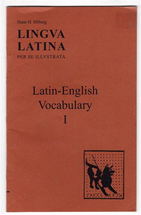 Amazon Lingua Latina Per Se Illustrata Latin English Vocabulary I