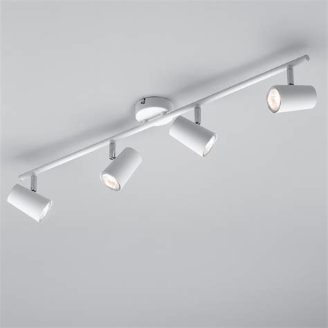 Chobham Industrial Style Ceiling Spotlight Bar White Litecraft