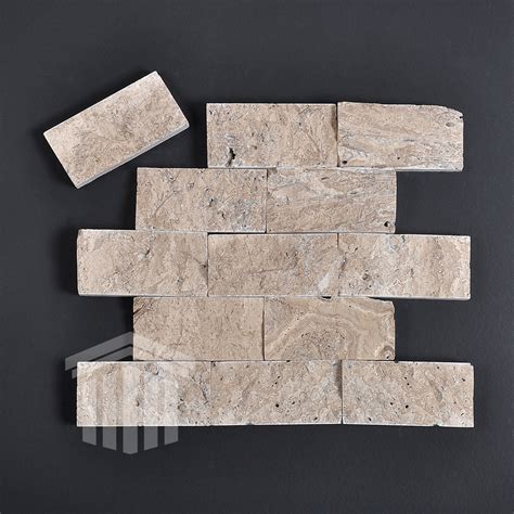 Travertin Silver Scapitat 5x10x1 5cm Piatra Naturala Marmura