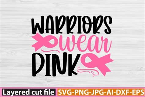 Warriors Wear Pink Svg Graphic By Sa Crafts · Creative Fabrica