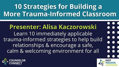 10 Strategies For Building A More Trauma Informed Classroom Youtube