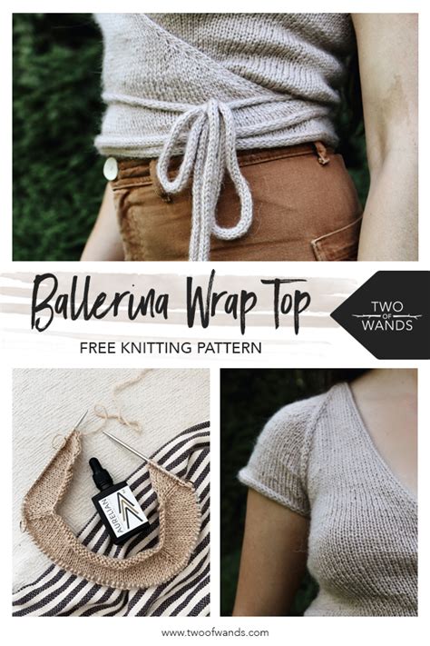 Ballerina Wrap Top Free Knitting Pattern Two Of Wands