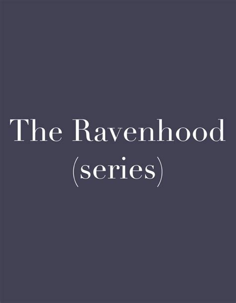 The Ravenhood Series Logo On A Dark Background