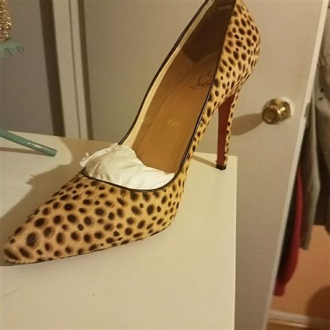 Christian Louboutin Leopard Print Pump Shoes Gem