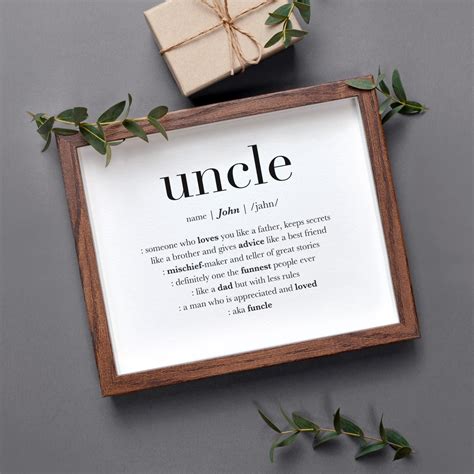 Personalized Gift for Uncle, Custom Uncle Birthday Gift, Funcle, Uncle ...