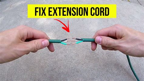 Repair Cut Outdoor Extension Cord