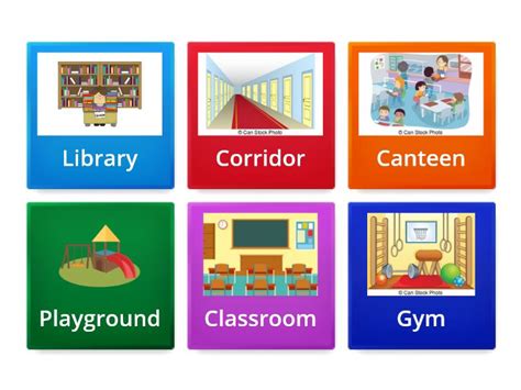 School Places Flip Tiles Fichas Giratorias