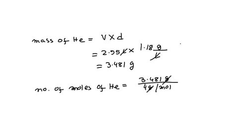 Solved The Density Of Helium In A Balloon Is G L If A Balloon