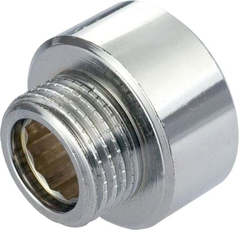 Brass Reducer Adaptor Nipple For Pipe Chrome Plated 34 Female X 12 Male Bsp Thread For Pipe