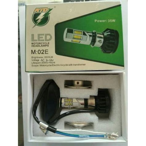 Jual Lampu LED 6 SISI MEREK RTD AC DC UNTUK MOTOR MATIC DAN BEBEK