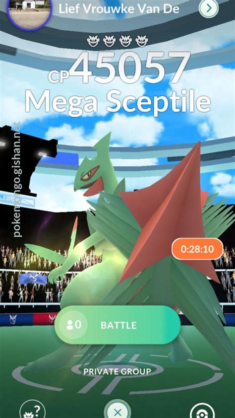 Mega Sceptile Raid Boss Pokemon Go