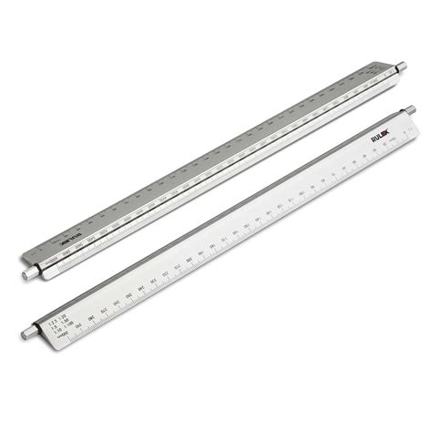 Metal Scale Rulers 150mm And 300mm Triangular And Rotarules