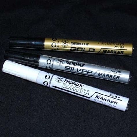 Spidol Snowman Paint Marker Silver Gold White Lazada Indonesia