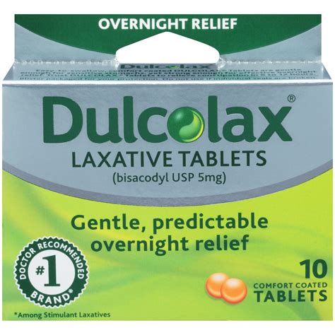 Dulcolax Laxative Tablets 10 Comfort Coated Tablets