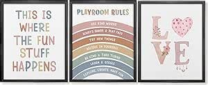 Amazon Goxfoc Boho Neutral Rainbow Wall Art Prints Unframed Set Of