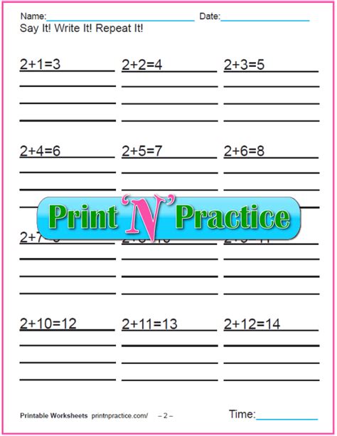 50 Addition Worksheets For Kindergarten First And 2nd Grade