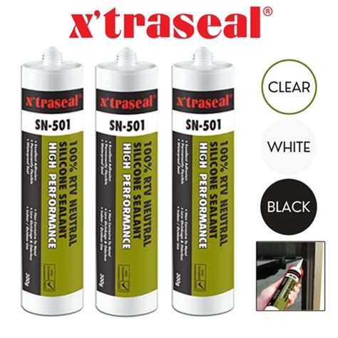 X Traseal Sn Rtv Neutral Ml Silicone Sealant Clear White