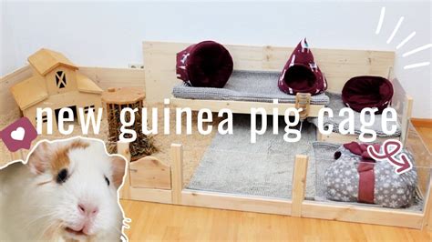 New Diy Guinea Pig Cage Tour Wooden Diy Guinea Pig Cage Youtube