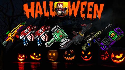 Pixel Gun 3d Halloween Weapons [review] Youtube