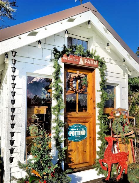 Creating Christmas Magic When Decorating Your Greenhouse Shiplap And