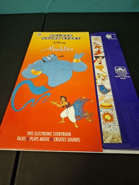 Golden Sound Story Disney Aladdin Sight Sound Book Electronic Storybook